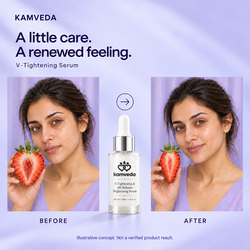 Kamveda V-Tightening & pH Balance Serum for Women | Firming Intimate Care
