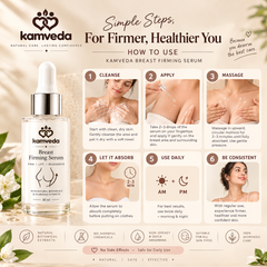 Kamveda Bust Firming & Contour Serum | For a Firmer, Toned-Looking Bust