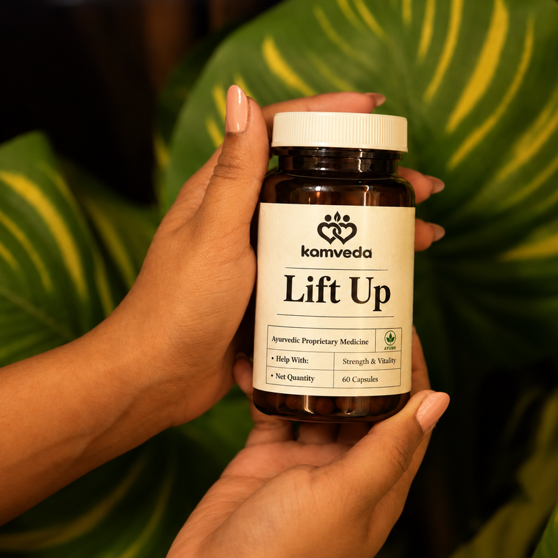 Kamveda Lift Up Capsules for Men | Ayurvedic Energy, Stamina & Vitality Support