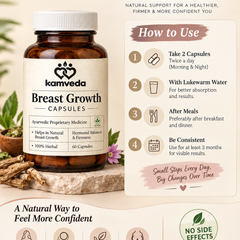 Kamveda Curva+ Women's Wellness Capsules | For Fuller-Looking Curves