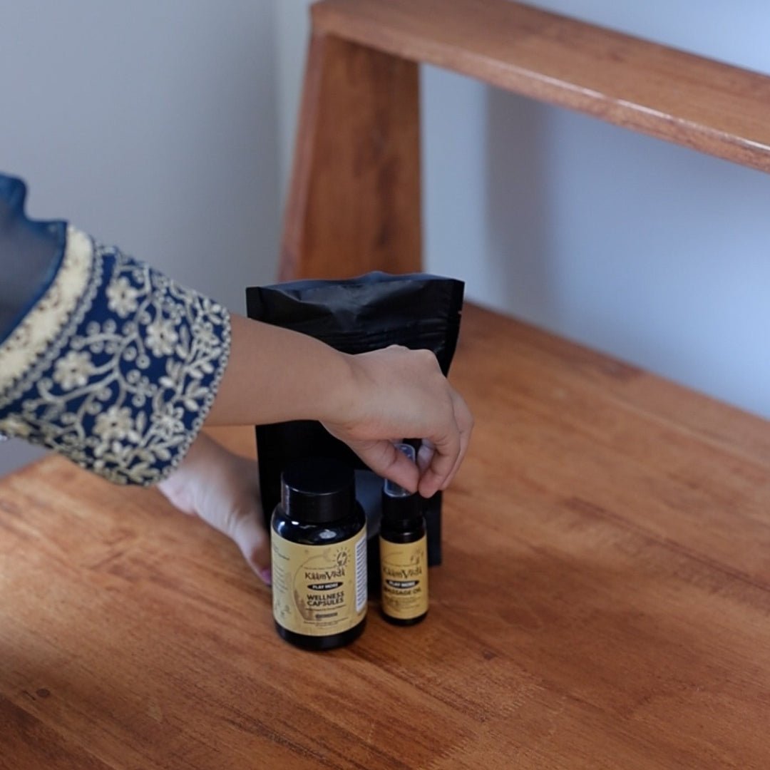 KaamVeda Power Combo for Men (Ayurvedic Oil & Capsule for Stamina & Performance) - KaamVeda